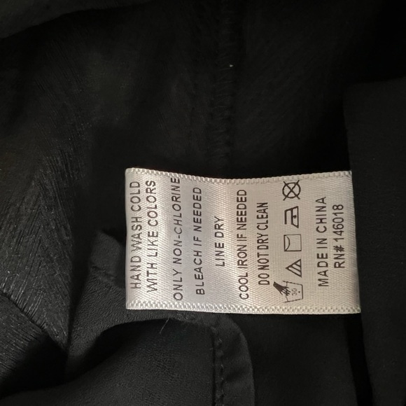 Lost + Wander Midi Dress with Tie Waist & Dolman Sleeves Size S Black - Picture 10 of 11